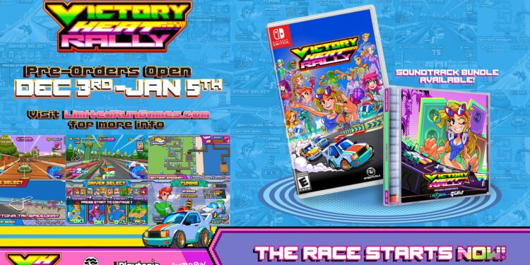 Victory Heat Rally confirme sa sortie physique sur Nintendo Switch