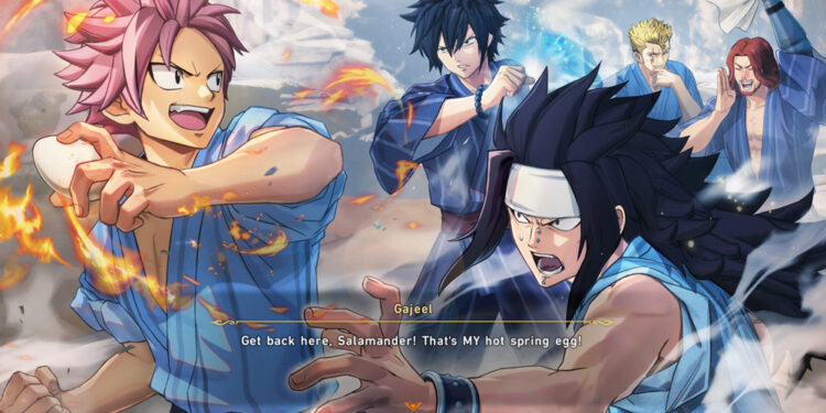 Le nouveau DLC de Fairy Tail 2 introduit le scénario des sources chaudes de Fairy Tail !