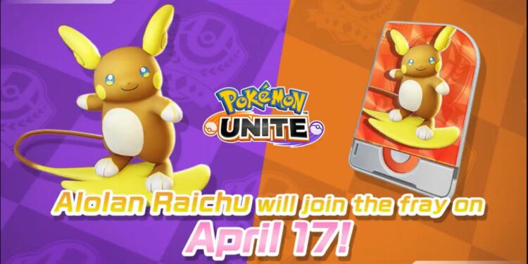 Raichu d’Alola arrive dans Pokemon Unite à partir du 17 avril