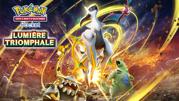 Célébrez la Journée Pokémon avec la dernière extension du JCC Pokémon Pocket, Lumière Triomphale !