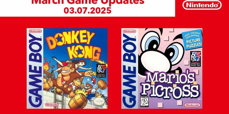 Mario’s Picross et Donkey Kong viennent d’être ajoutés à Nintendo Switch Online