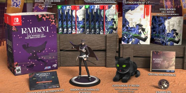 L’édition collector physique de RAIDOU Remastered dévoilée (carte Game-key sur Nintendo Switch 2)
