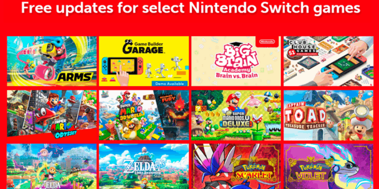 Nintendo dévoile des mises à jour gratuites pour 12 jeux Switch sur Switch 2