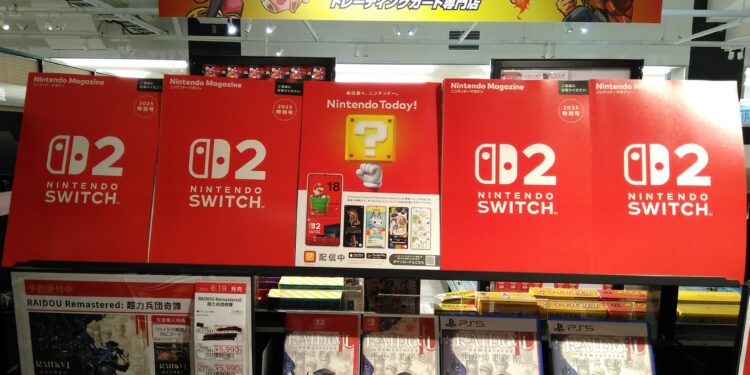 Les boutiques japonaises se préparent au lancement de la Nintendo Switch 2