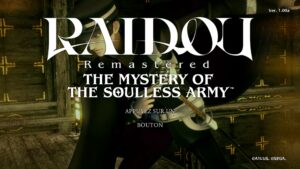 RAIDOU Remastered: The Mystery of the Soulless Army reçoit sa mise à jour 1.10