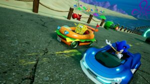 Le pack Bob l’éponge de Sonic Racing: CrossWorlds est officiellement disponible