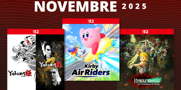 Les sorties Nintendo Switch et Switch 2 à ne pas rater en novembre 2025