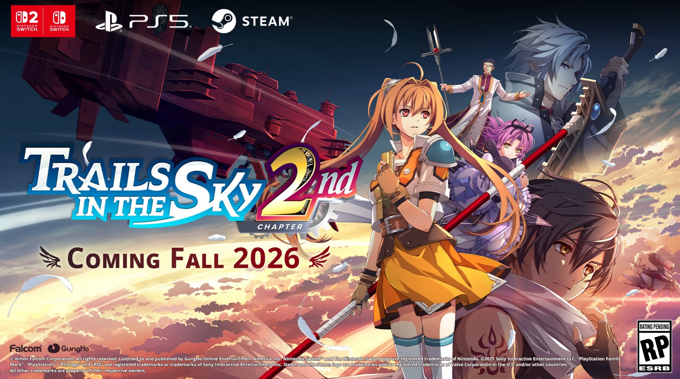 Trails in the Sky 2nd Chapter Remake confirmé pour 2026 avec une sortie mondiale simultanée