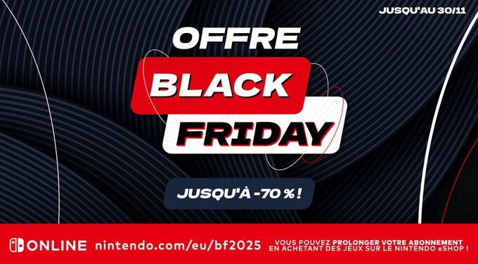 Nintendo lance ses offres Black Friday : des réductions jusqu’au 30 novembre sur Switch et Switch 2