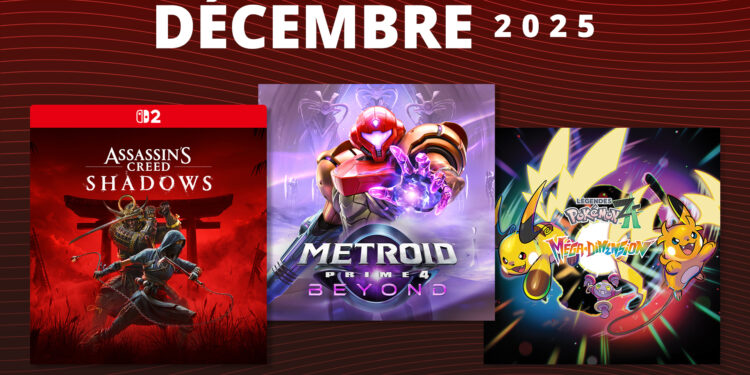 Les sorties Nintendo Switch et Switch 2 à ne pas rater en décembre 2025