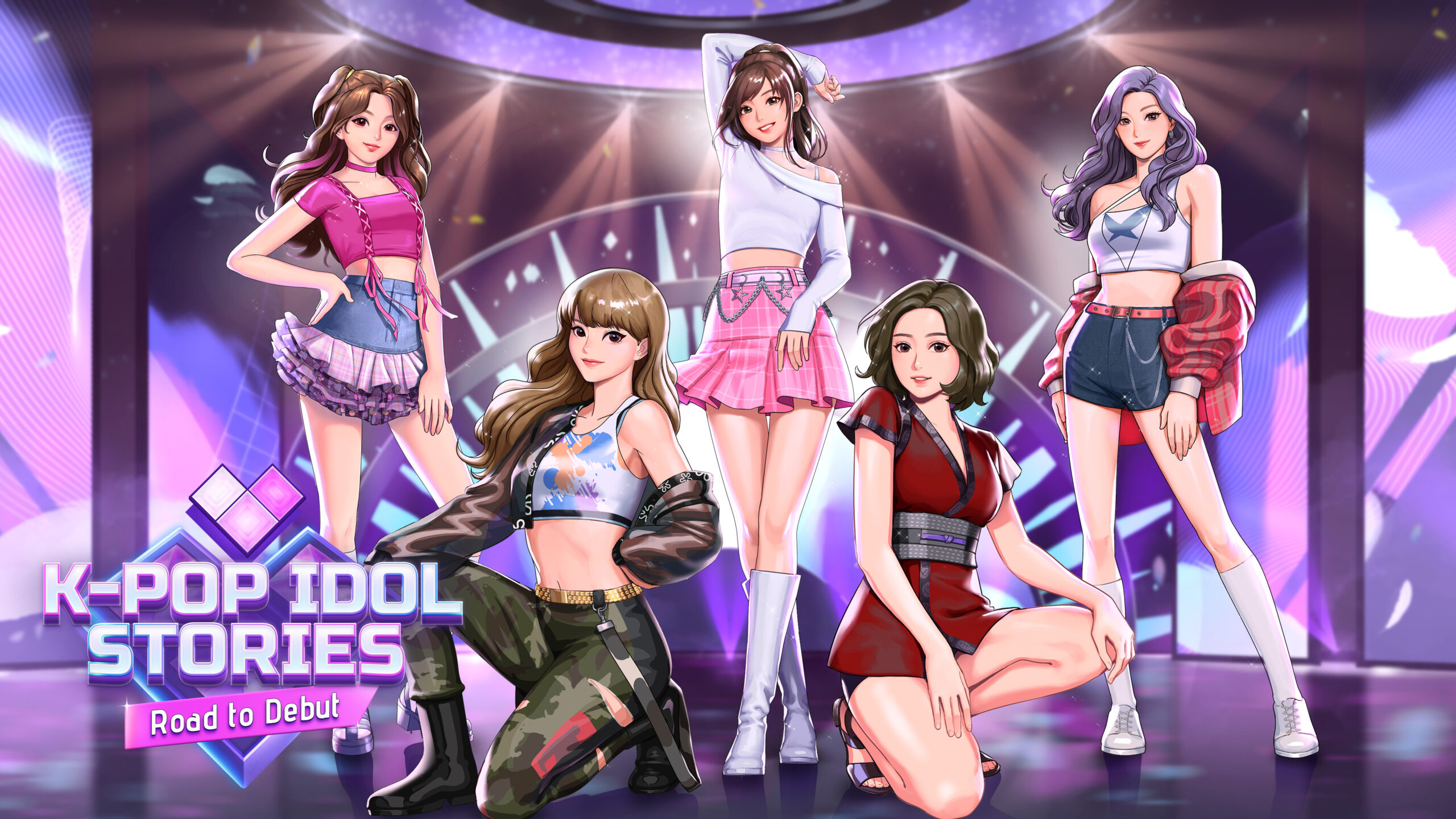 Créez votre groupe et menez-le à la gloire dans K-Pop Idol Stories: Road to Debut