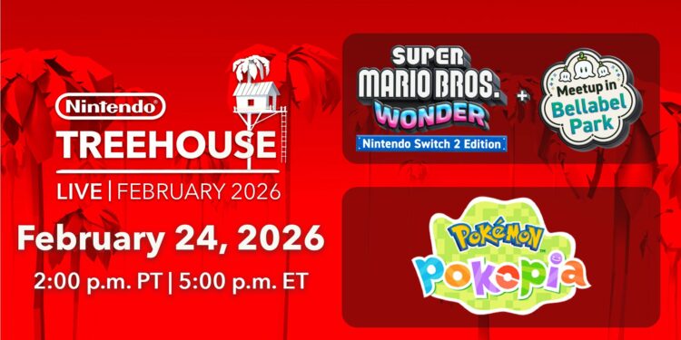 Nintendo annonce un Treehouse Live demain avec Super Mario Bros. Wonder Switch 2 et Pokémon Pokopia