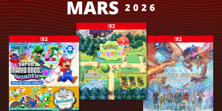 Les sorties Nintendo Switch et Switch 2 à ne pas rater en mars 2026