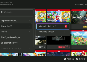 Nintendo Switch 2 : un filtre dédié fait son apparition sur l’eShop