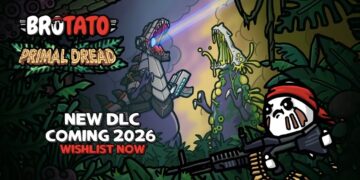 Brotato dévoile son DLC Primal Dread : dinosaures mutants et jungle mécanique en approche