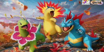 Pokémon UNITE accueille Méganium, Typhlosion et Aligatueur