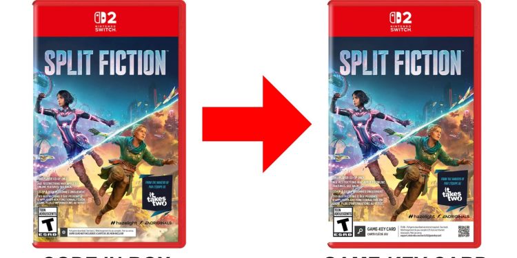 Split Fiction passe du code-in-box à la Game-Key Card sur Nintendo Switch 2